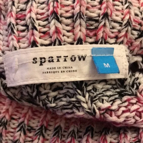 Anthropologie Sparrow Alma Turtleneck Sweater Pink Boho Cottagecore - Picture 6 of 9